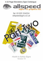 A catalogue detailing purchasable safety signs